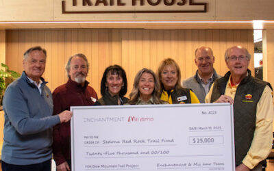 Enchantment & Mii amo Donate $25,000 towards Doe Mountain Trail Restoration and Enhancement